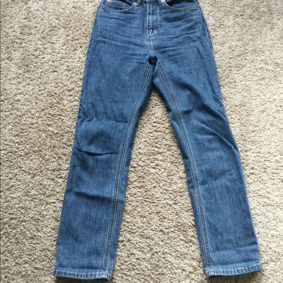 High Waisted Straight Leg Jeans - Picture 3 of 13